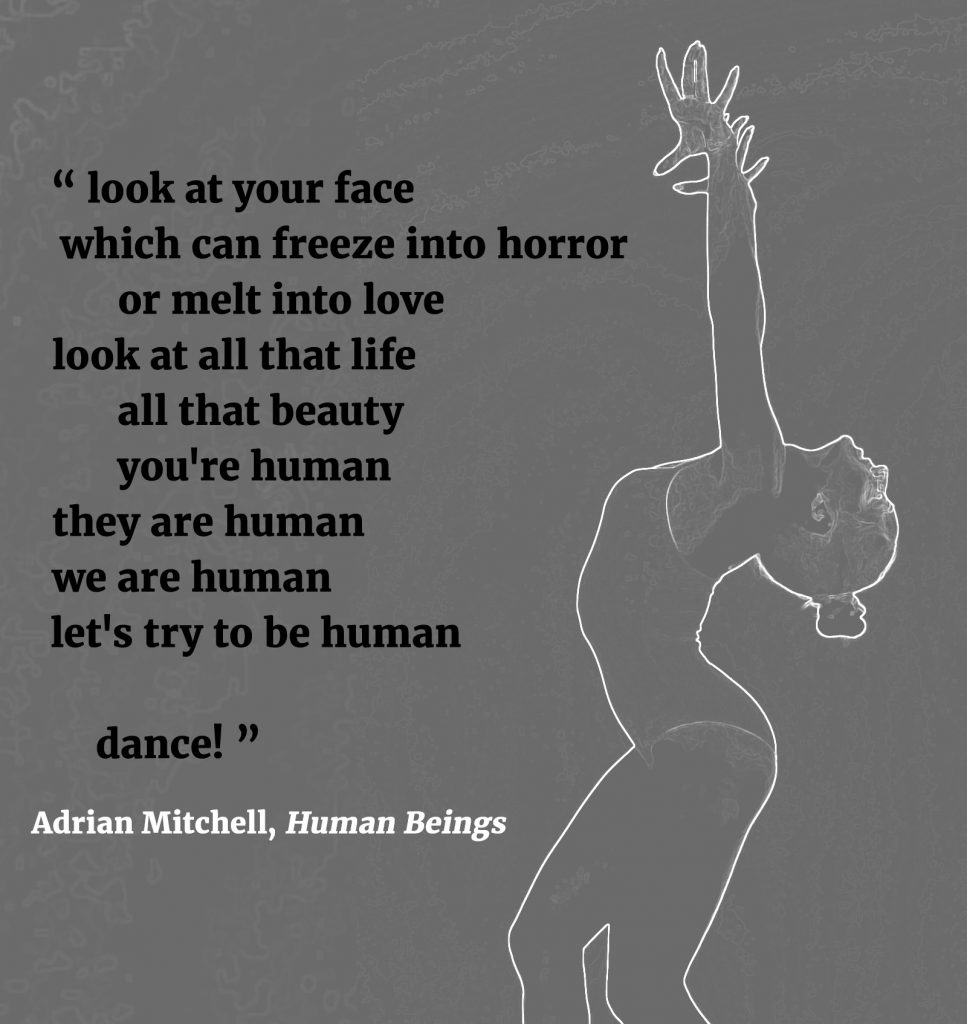 extract from human beings by adrian mitchell